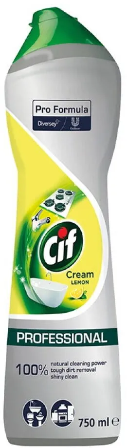 Chemia CIF Professional Lemon, crema universala pentru curatat, 750ml