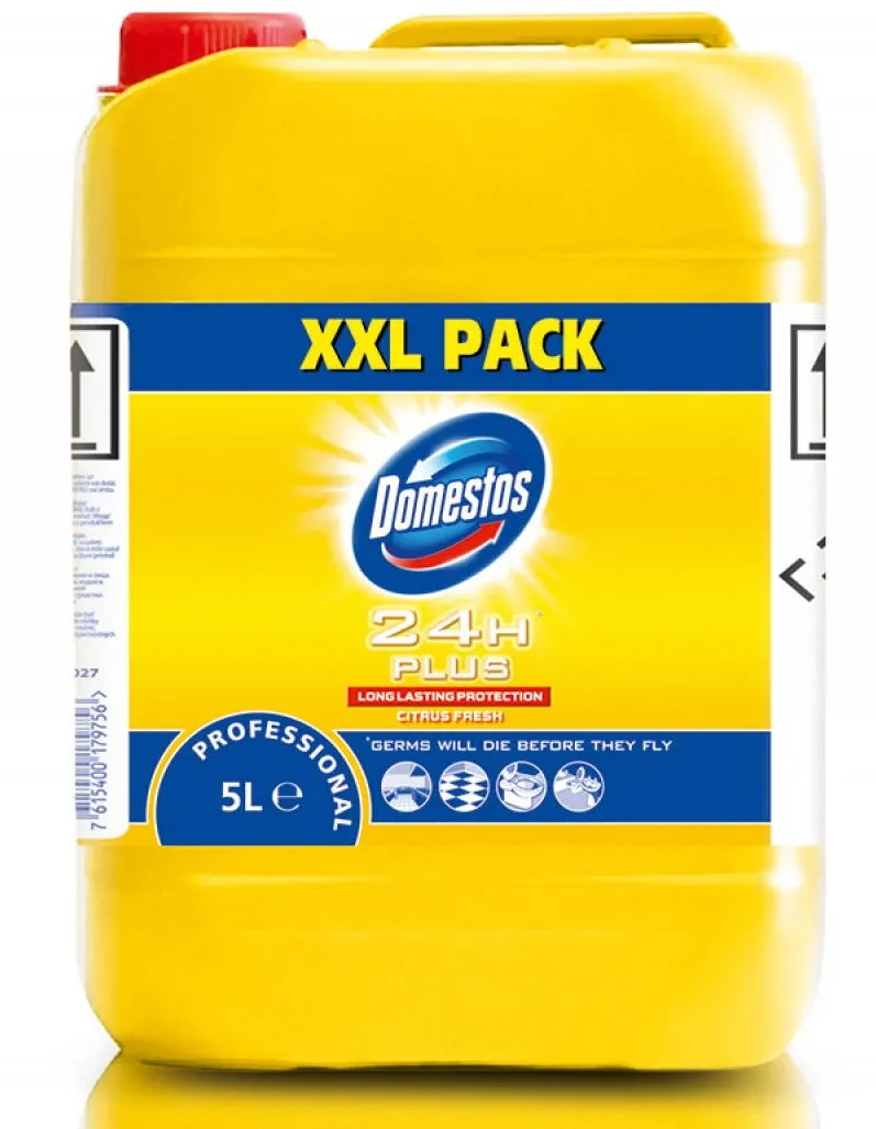 Chemia DOMESTOS Professional Citrus Fresh, gel pentru curatarea si dezinfectarea toaletelor, 5 litri