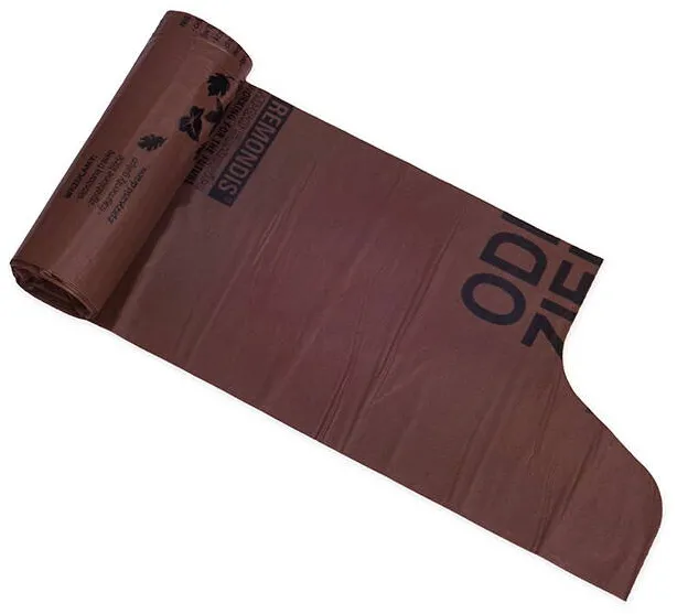 Sipeko Saci menajeri biodegradabili 120L, 70 x 100cm, 22 microni, 10buc/rola, Sipeko - maro