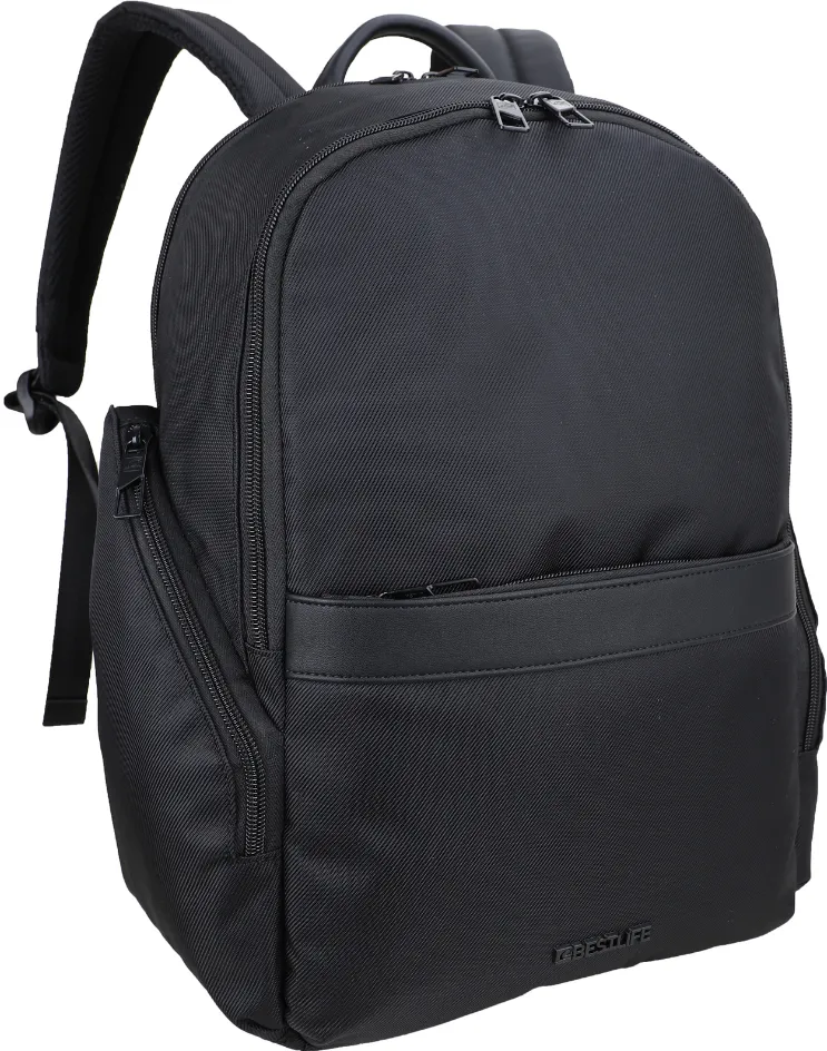 BestLife Rucsac BESTLIFE Franklyn, 43x33x16cm, compartiment laptop si tableta 14.1 inch, negru