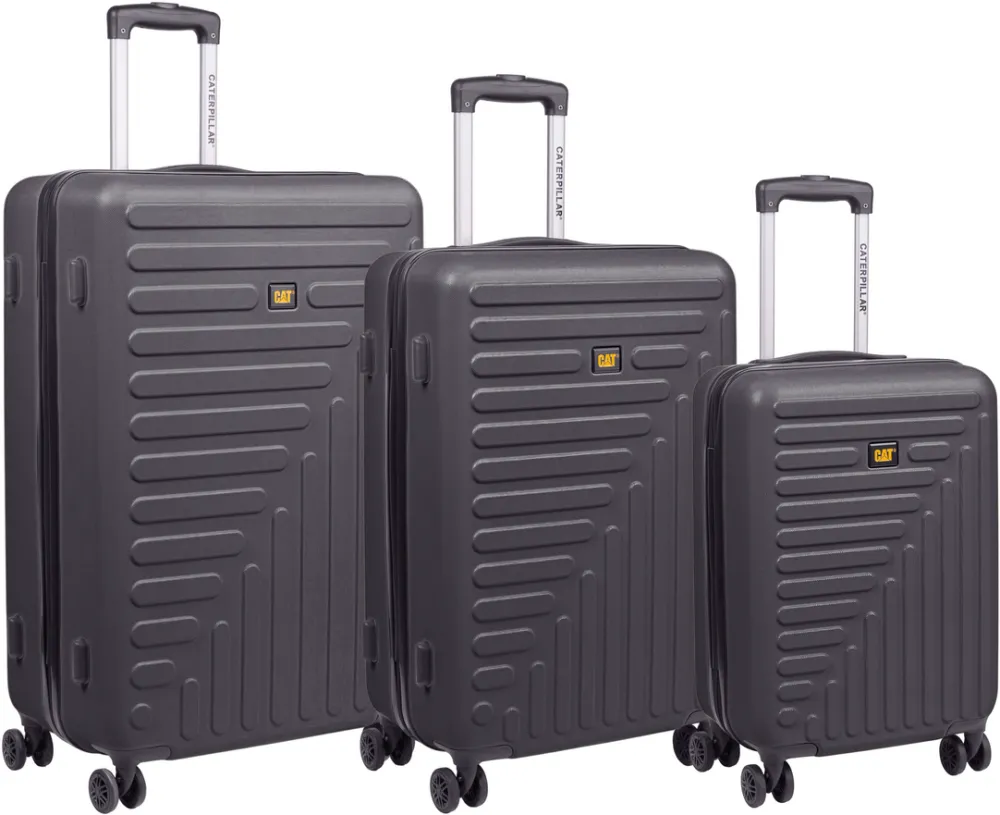 Caterpillar Set 3 trollere CATERPILLAR Rockford, 35L, 59L, 92L, ABS - negru