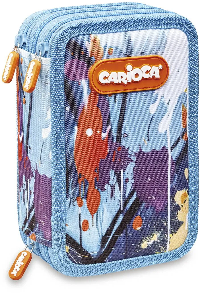 Carioca Penar echipat cu 3 compartimente Carioca Spray, albastru