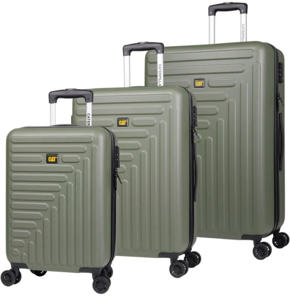 Caterpillar Set 3 trollere CATERPILLAR Rockford, 35L, 59L, 92L, ABS - olive