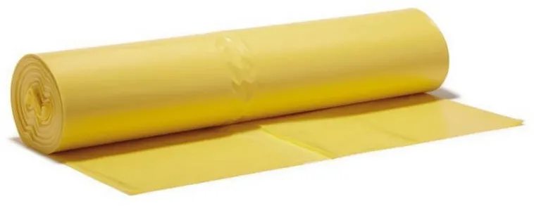Sipeko Saci menajeri super rezistenti LDPE, 160L, 90 x 110cm, 28 microni, 10buc/rola, Sipeko - galbeni