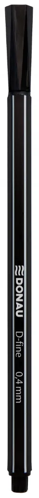 DONAU Fine liner, varf fetru 0.4mm, DONAU D-Fine - negru