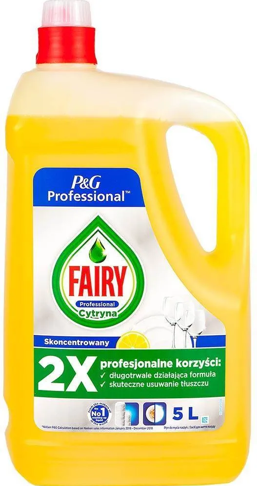 Chemia FAIRY Lemon, detergent lichid pentru spalat vase, manual, 5 litri