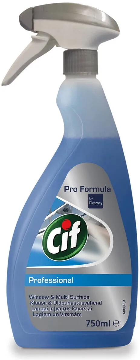 Chemia CIF Professional Window & Multisurfaces, cu pulverizator, pentru curatat geamuri, 750ml