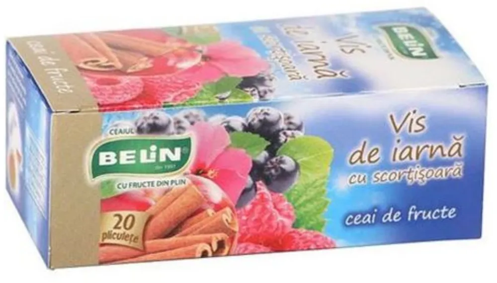 BELIN Ceai Belin vis de iarna, scortisoara, 20 pliculete/cutie