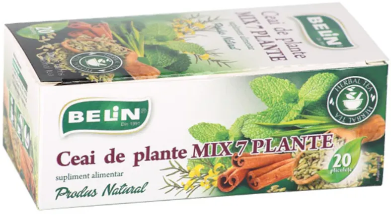 BELIN Ceai Belin mix 7 plante, 20 pliculete