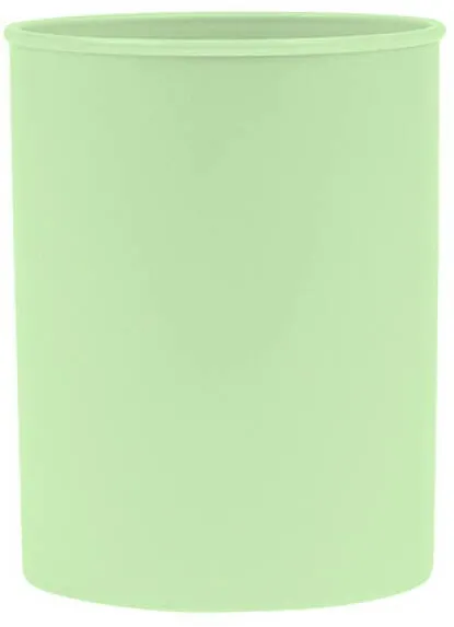 DONAU Suport plastic, cilindric, pentru instrumente de scris, D75mm, H-9.5cm, DONAU Life - verde pastel