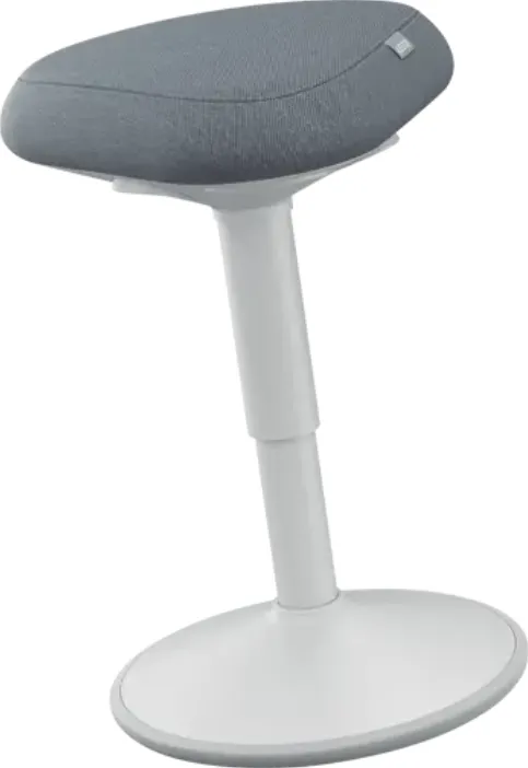 Leitz Scaun ergonomic LEITZ Ergo, pozitie sezut/ in picioare, inaltime reglabila (47-64 cm), gri-pastel