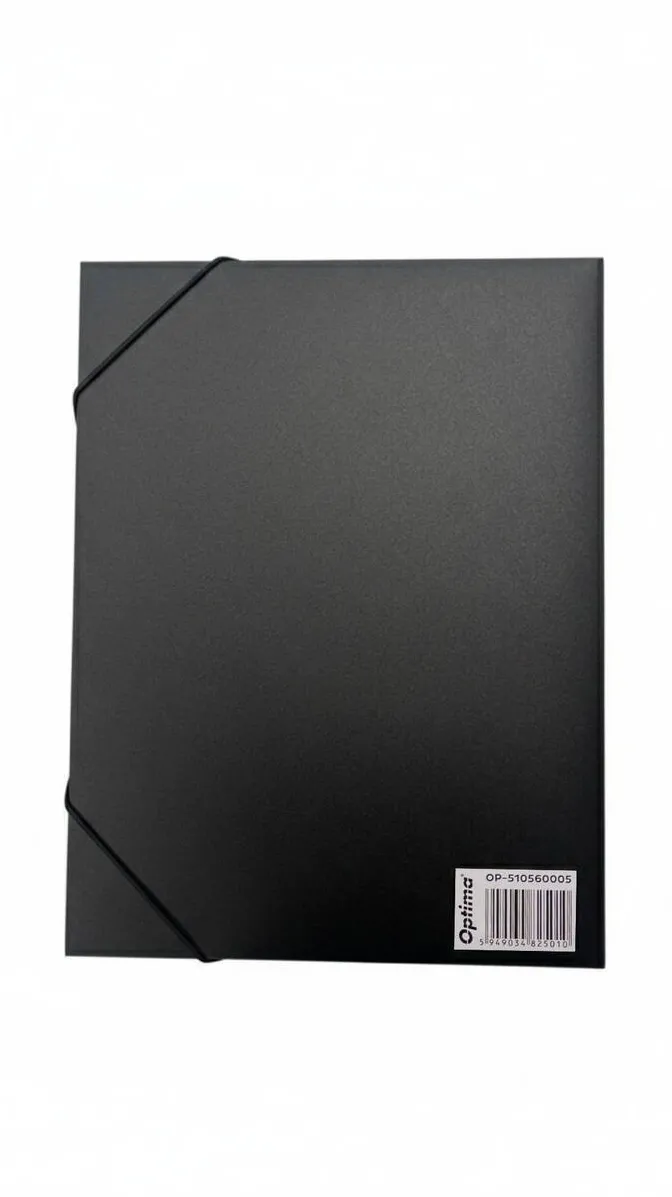 Optima - prod din plastic Mapa din plastic cu elastic pe colturi, latime 40mm, 800 microni, Optima - negru
