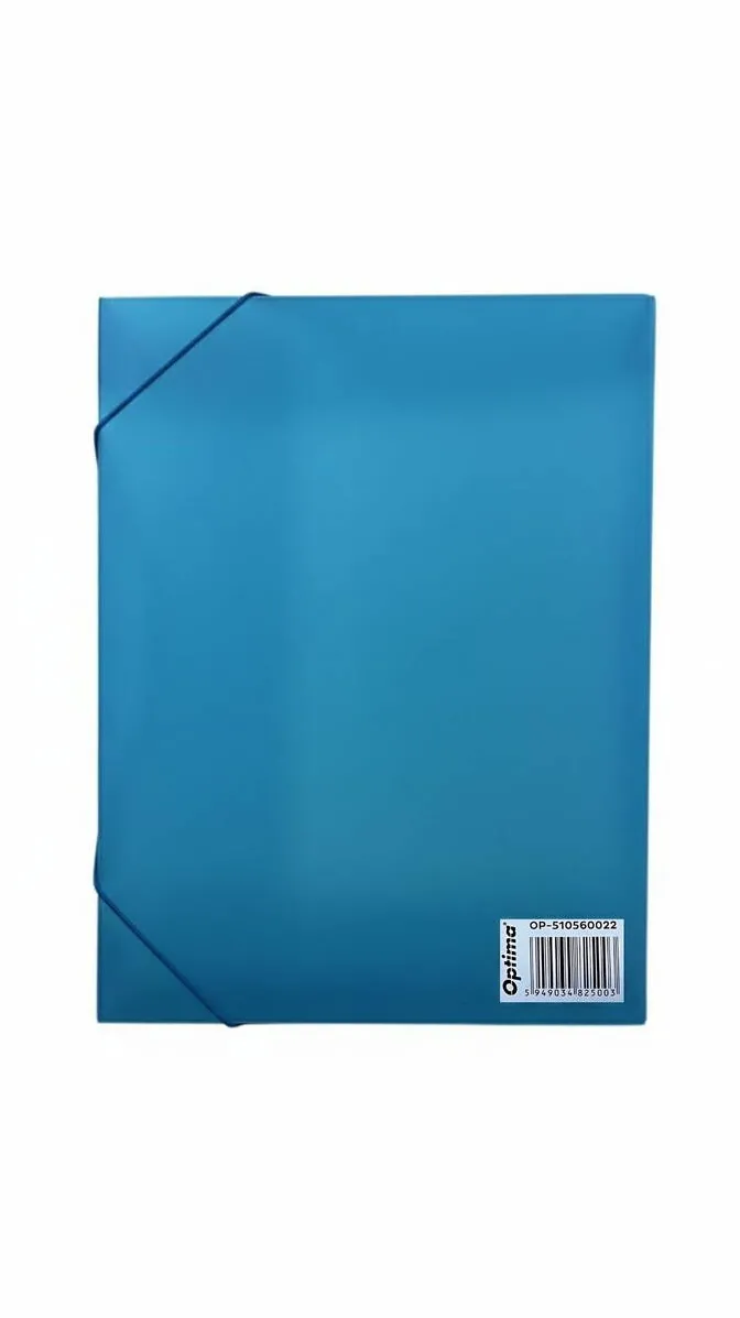 Optima - prod din plastic Mapa din plastic cu elastic pe colturi, latime 40mm, 800 microni, Optima - albastru transparent
