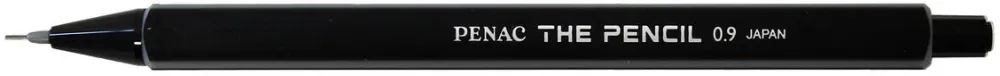 Penac Creion mecanic PENAC The Pencil, rubber grip, 0.9mm, varf plastic - corp negru