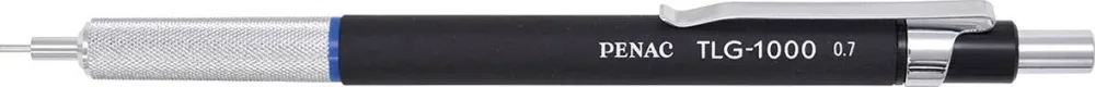 Penac Creion mecanic profesional PENAC TLG - 1000, 0.7mm, grip metalic, varf cilindric fix, negru, blister