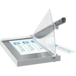 Leitz Ghilotina LEITZ Office Precision, A4 MAXI, 15 coli, indicator laser inclus, gri