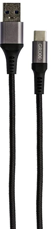 Accesoriu GSM Grixx Cablu date GRIXX - USB-C to USB, impletit, lungime 1m - negru