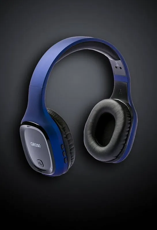 Accesoriu GSM Grixx Casti wireless GRIXX Optimum - Overband Bluetooth - albastre