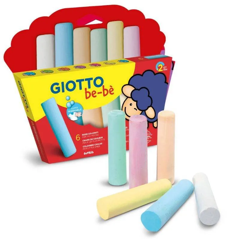 GIOTTO Creta colorata, 6 buc/cutie, testata dermatologic, GIOTTO be-be