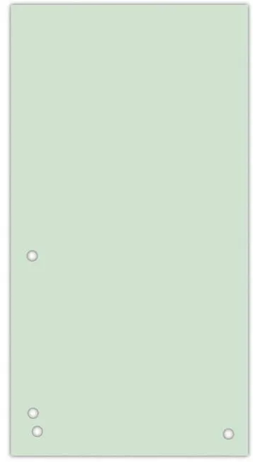 DONAU Separatoare carton pentru biblioraft, 190 g/mp, 105 x 235mm, 100/set, DONAU Duo - verde