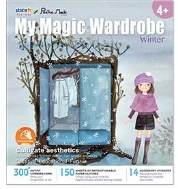 Hopax Carte creativa Stick"n My Magic Wardrobe - iarna