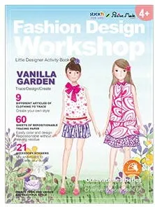 Hopax Carte creativa Stick"n Little Designer Activity book - Vanilla Garden
