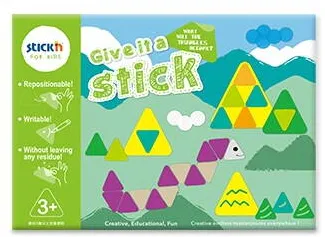 Hopax Carte creativa Stick"n Give it a Stick - triunghiuri (+3 ani)