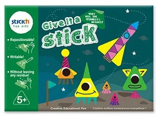 Hopax Carte creativa Stick"n Give it a Stick - triunghiuri (+5 ani)
