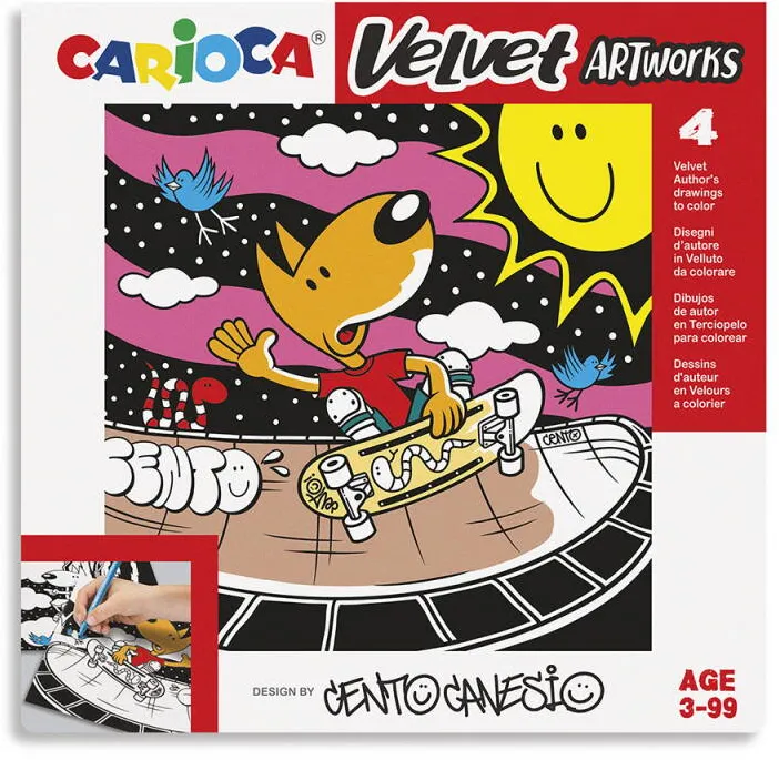 Carioca Carte de colorat Carioca Velvet - Sport