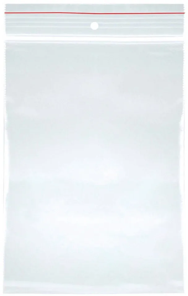 Office Products Pungi plastic cu fermoar pt sigilare, 150x300mm, 40microni, 100buc/set, Office Products-transparente
