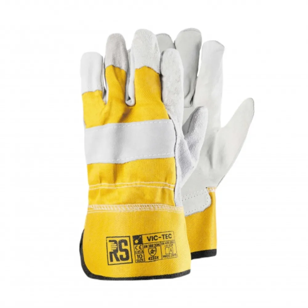 Protectia muncii PBS Manusi protectie, din piele de vaca, EN 388 (3243X), EN 420+A1, RS- Vic Tec - marimea 11
