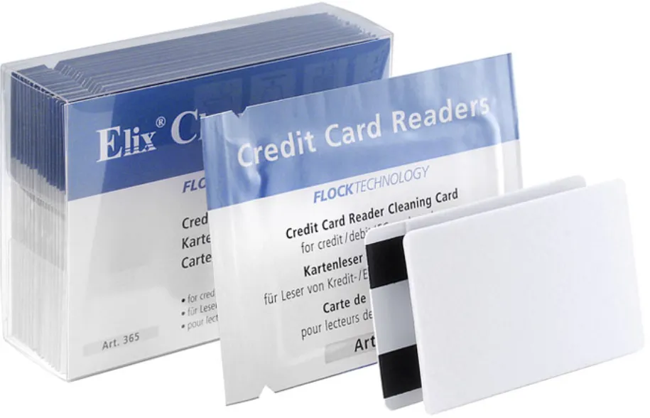 ELIX Clean Carduri de curatare cititor de carduri, inclusiv pentru bancomate, 20 buc/set, Elix Clean