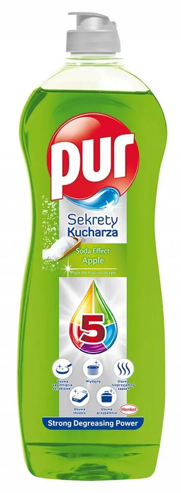Chemia PUR Apple, detergent lichid pentru spalat vase, manual, 750ml