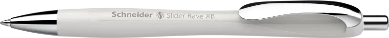 Schneider Pix SCHNEIDER Slider Rave XB, rubber grip, accesorii metalice, corp silver grey - scriere albastra