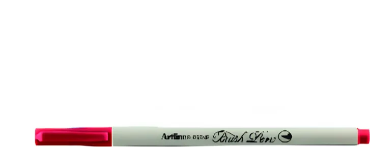 Artline Carioca ARTLINE Supreme Brush Pen, varf flexibil (tip pensula) - rosu inchis