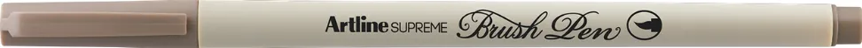 Marker cu varf pensula Artline Supreme Brush Pen maro deschis