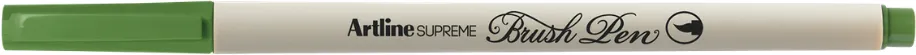 Marker cu varf pensula Artline Supreme Brush Pen flexibil vernil