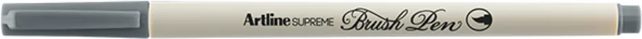 Marker cu varf pensula Artline Supreme Brush Pen gri