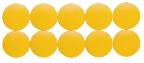 Maul Magneti forma rotunda, D24mm, 0.60 kg forta, 10 buc/set, MAUL Solid - galben