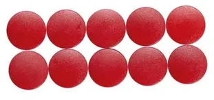 Maul Magneti forma rotunda, D24mm, 0.60 kg forta, 10 buc/set, MAUL Solid - rosu