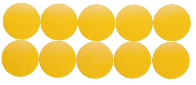 Maul Magneti forma rotunda, D38mm, 2.50 kg forta, 10 buc/set, MAUL Solid - galben