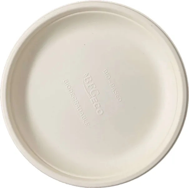 Horeca si uz casnic Farfurii rotunde trestie de zahar rotunde, 18 cm, 50 buc/set