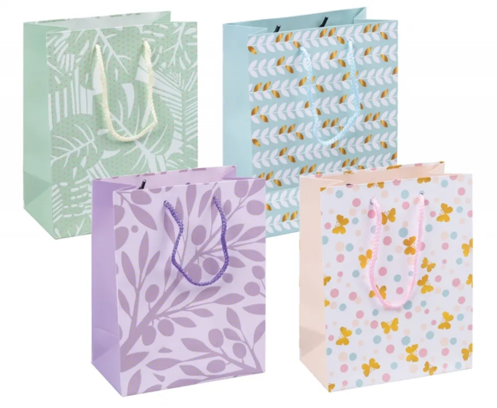 Donau Home Punga cadou, carton laminat 210gsm, design divers, 18x23x10cm, DONAU Home - modele asortate