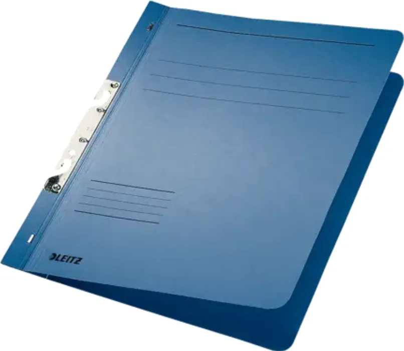 Leitz Dosar cu sina Leitz 1/1, carton, A4, incopciat, 170 coli, albastru