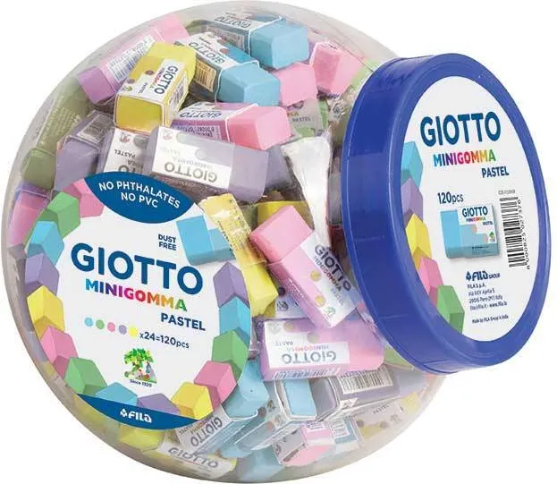 GIOTTO Radiera simpla, 38x16x15mm, culori pastel - GIOTTO, 1 buc