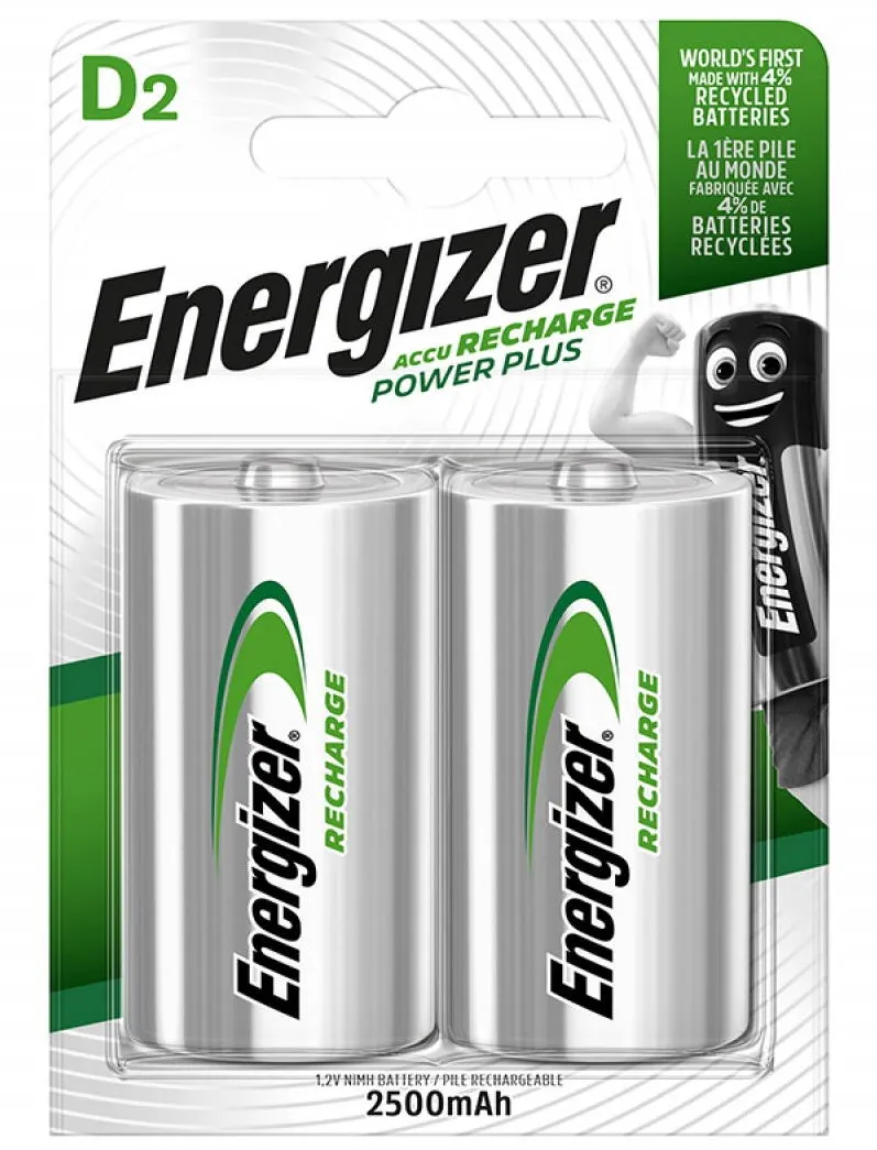 ENERGIZER Acumulatori ENERGIZER Power Plus D, 2500 mAh, 2 buc/set