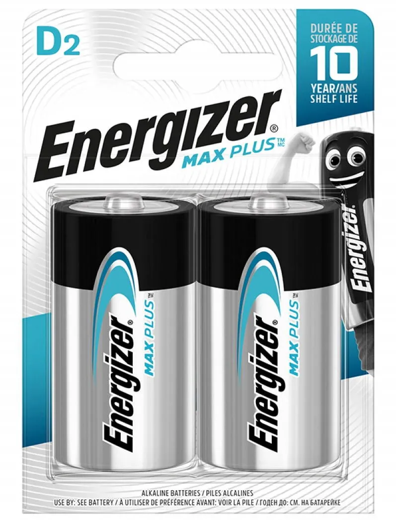 ENERGIZER Baterii ENERGIZER Max Plus D, LR20, 1.5V, 2 buc/set