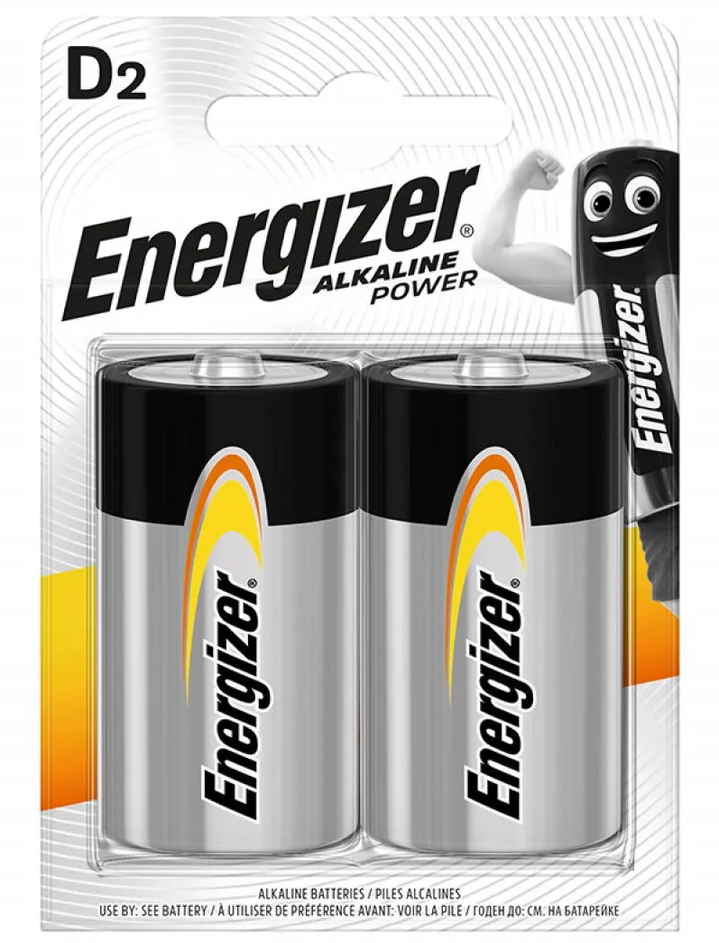 ENERGIZER Baterii alkaline ENERGIZER D, LR20, 2 buc/set