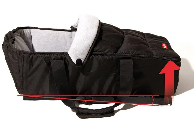 Nikidom Patut portabil NIKIDOM, pentru carucior bebelusi, material soft - negru