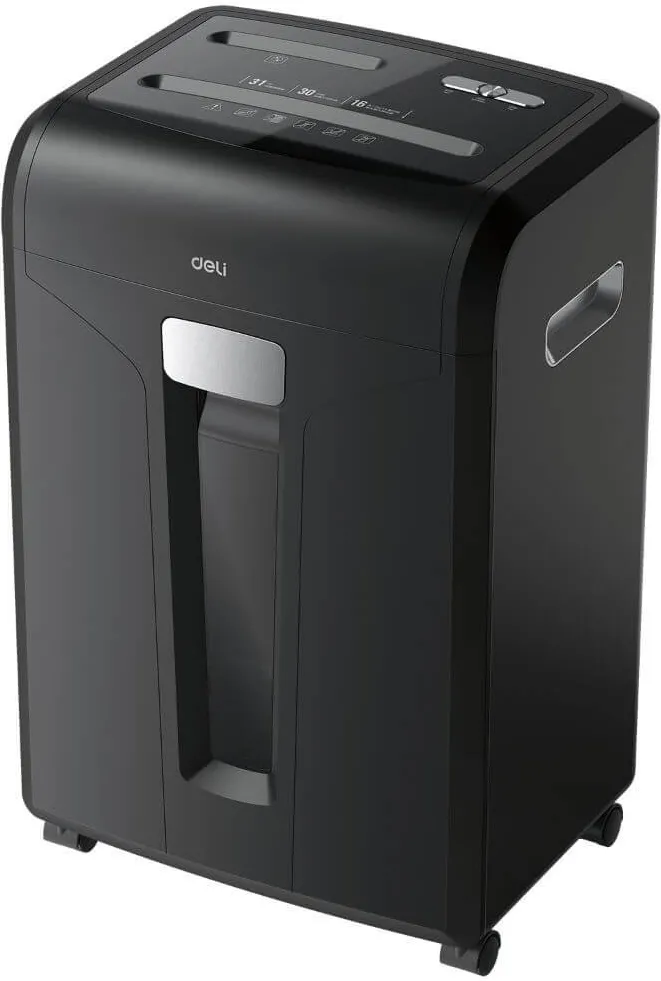 DELI Distrugator de Documente Deli 14400 Cross Cut 4x40, Nivel Securitate 4, 16 Coli